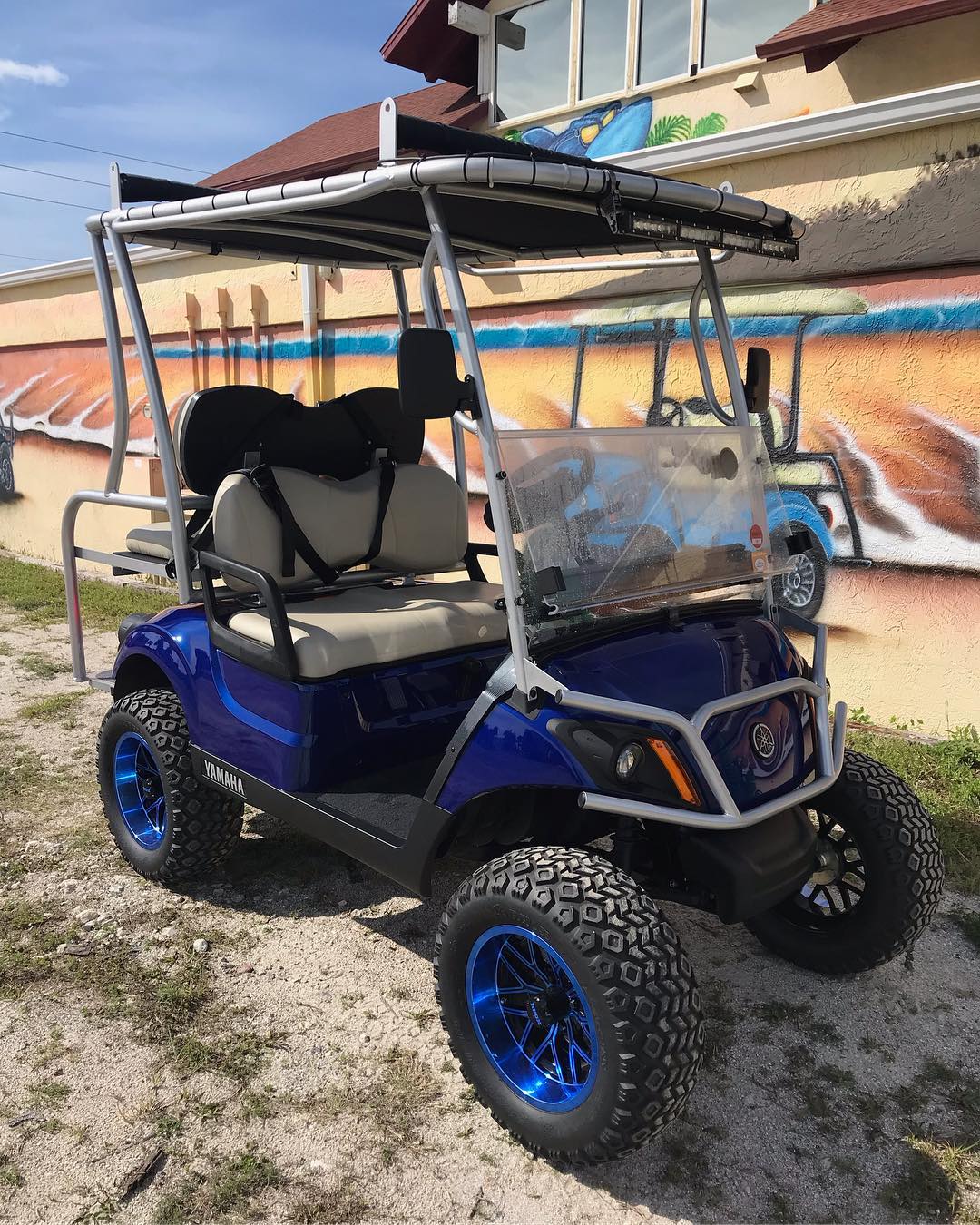 Golf cart surf discount rack